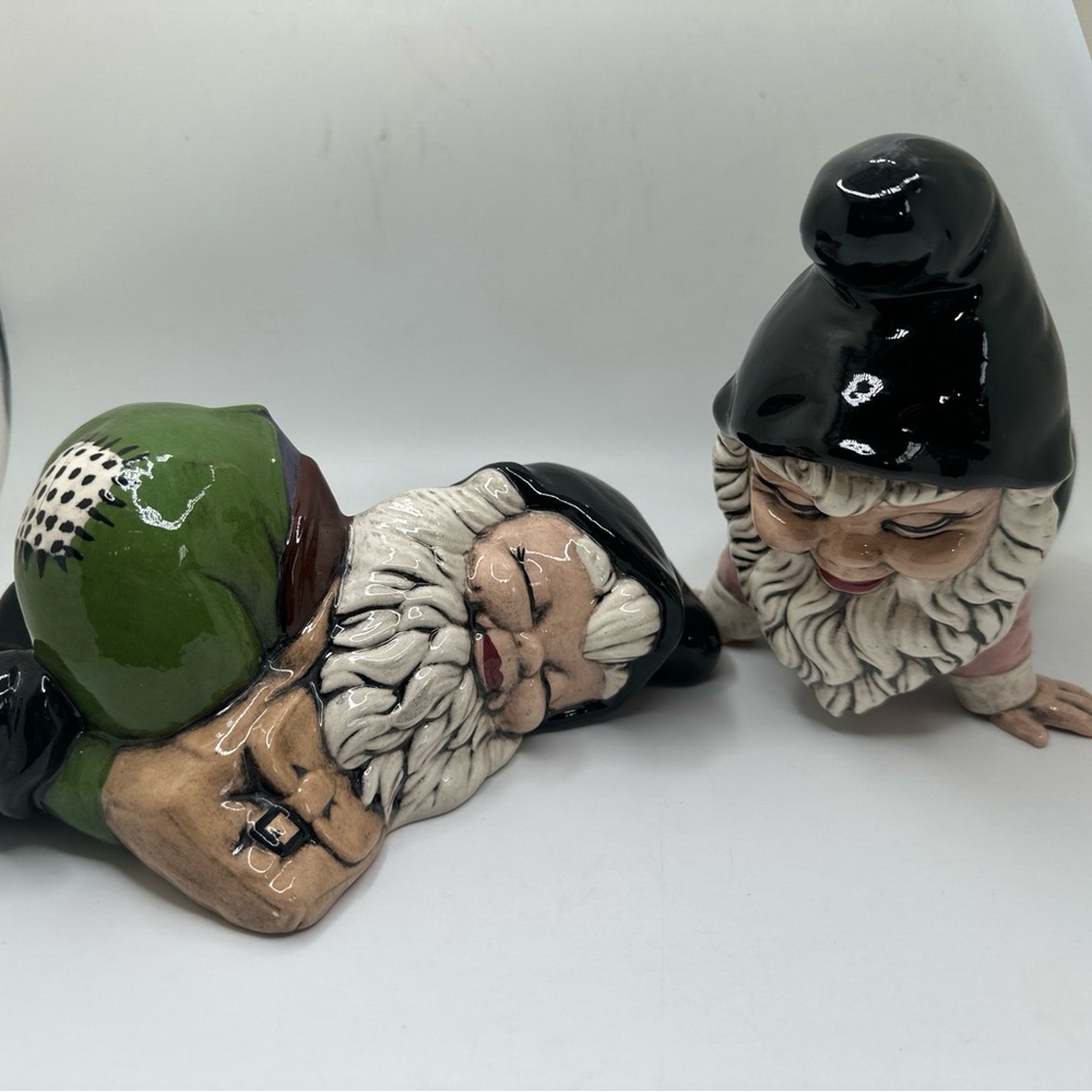 Vintage Garden Gnome Figurines